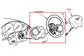 1997-2004 Chevrolet Corvette 5.7L RWD Steering Wheel Leather w/ Control Buttons - Alshned Auto Parts