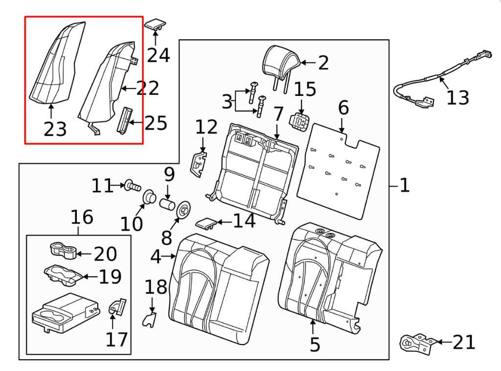 2017-19 Buick LaCrosse Premium 3.6L Rear Right Side 2nd Row Seat Bolster Cushion - Alshned Auto Parts