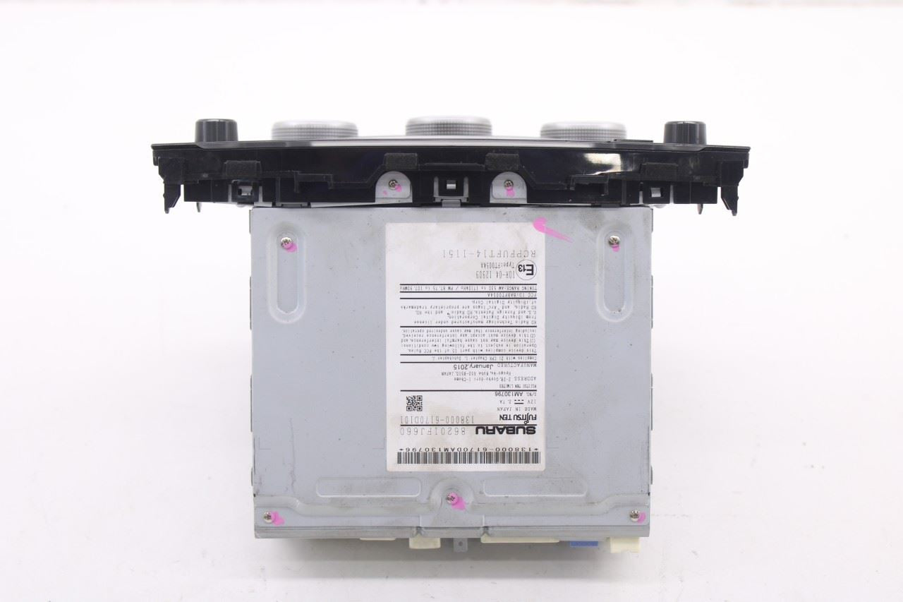 2015 Subaru Impreza Radio Faceplate HVAC Control Panel with Receiver and Display4