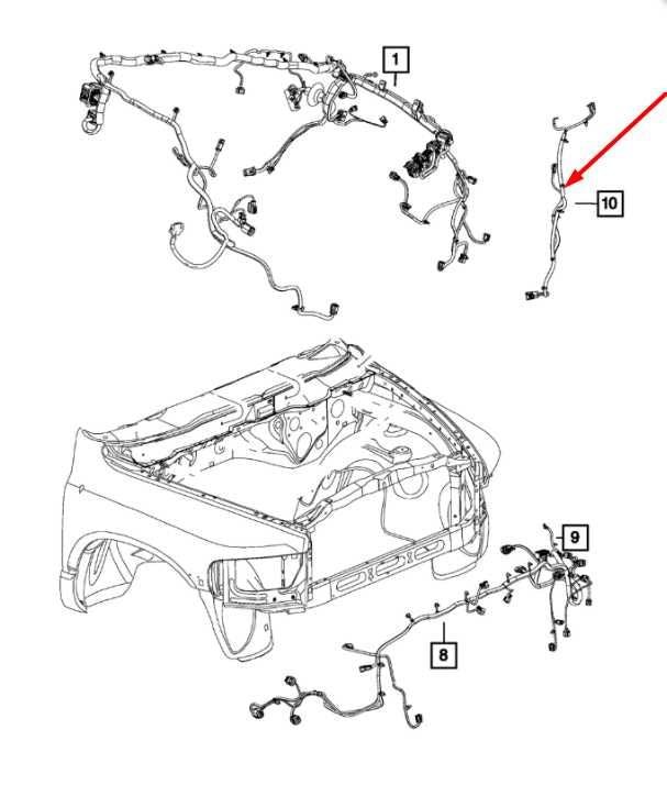 2017-24 Ram 1500 Classic Express Quad Cab Electric Power Steering Wiring Harness1