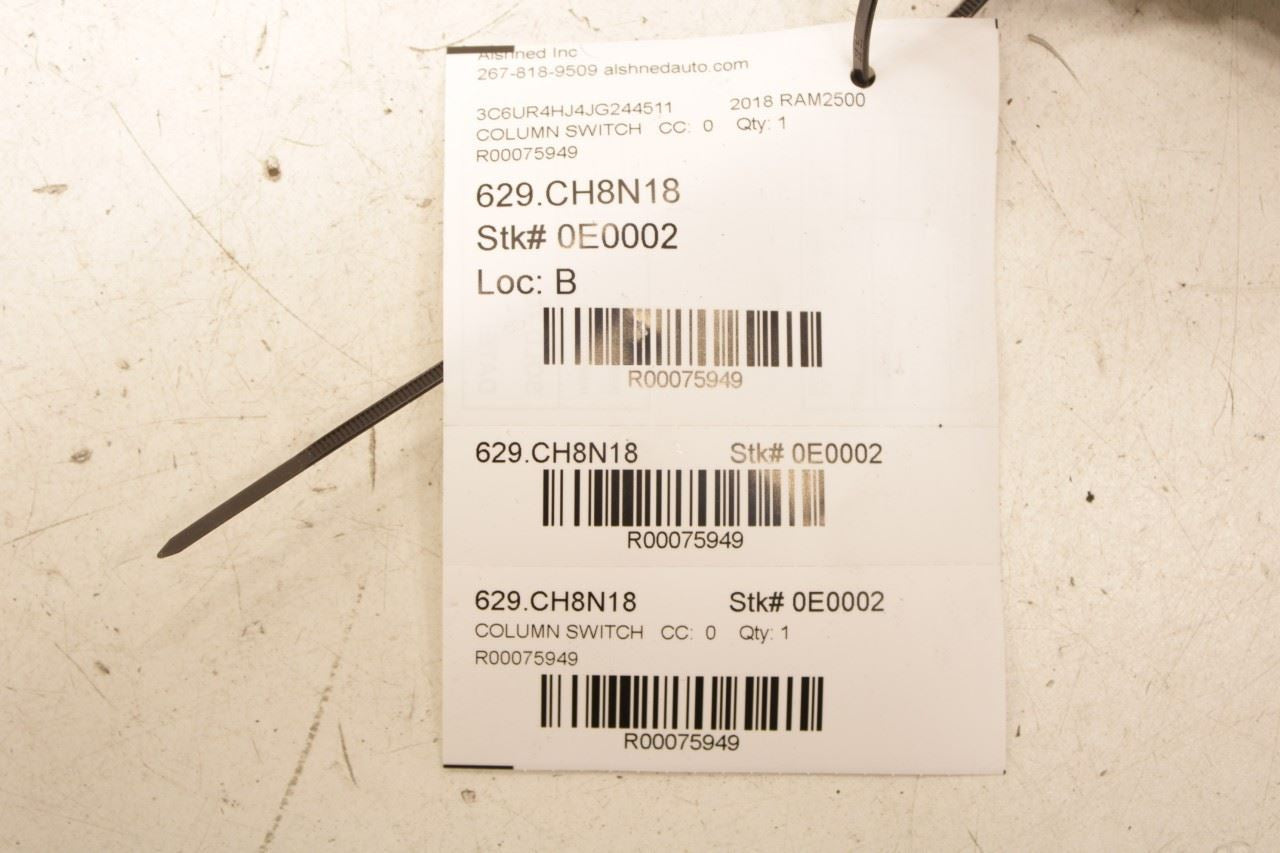 11-23 Ram 2500 Tradesman Crew Cab Steering Column Light Turn Signal Wiper Switch - Alshned Auto Parts