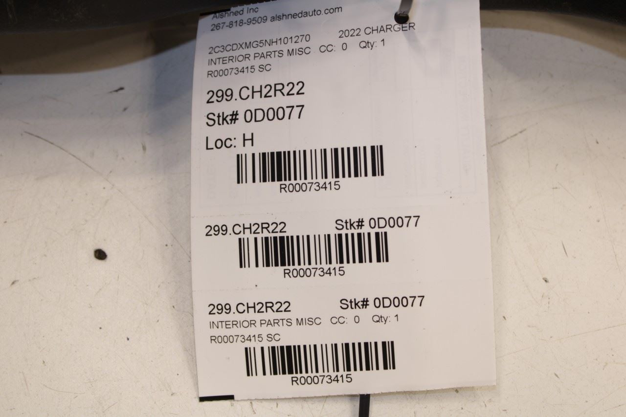 15-23 Dodge Charger GT AWD RR Trunk Sill Scuff Plate Trim Cover Panel 5PQ16DX9AB - Alshned Auto Parts