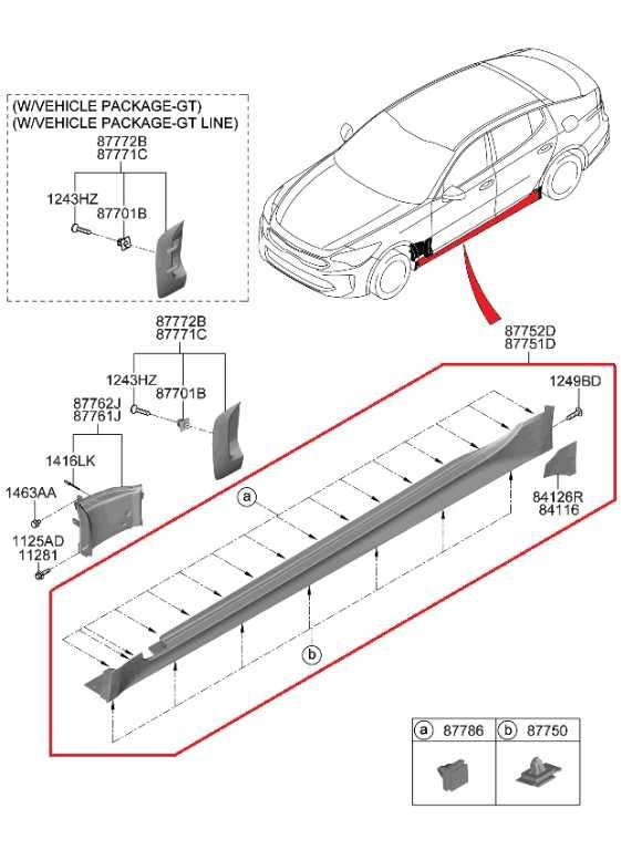 18-23 Kia Stinger GT2 AWD Left Side Rocker Skirt Panel Molding 87751-J5300 *ReaD - Alshned Auto Parts