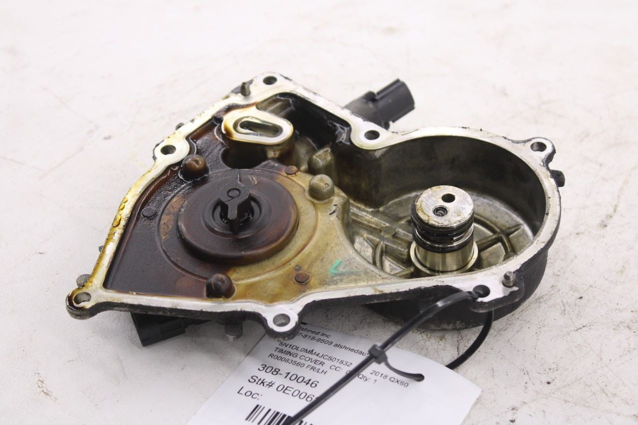 2017-20 Infiniti QX60 3.5L Left Engine Variable Timing Control Cover w/ Actuator8