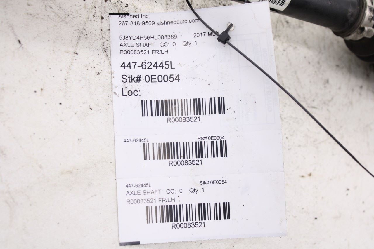 2016-20 Acura MDX w/Technology Pkg AWD Front Left Side CV Axle Drive Half Shaft14