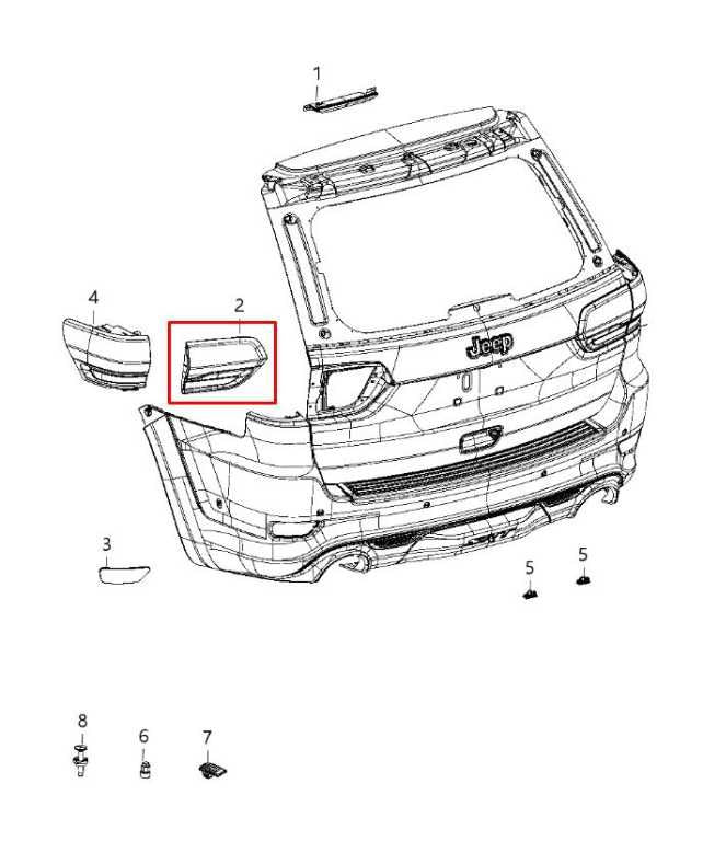 2014-2021 Jeep Grand Cherokee Laredo X 4X4 Rear Left Driver Side Tail Light Lamp - Alshned Auto Parts
