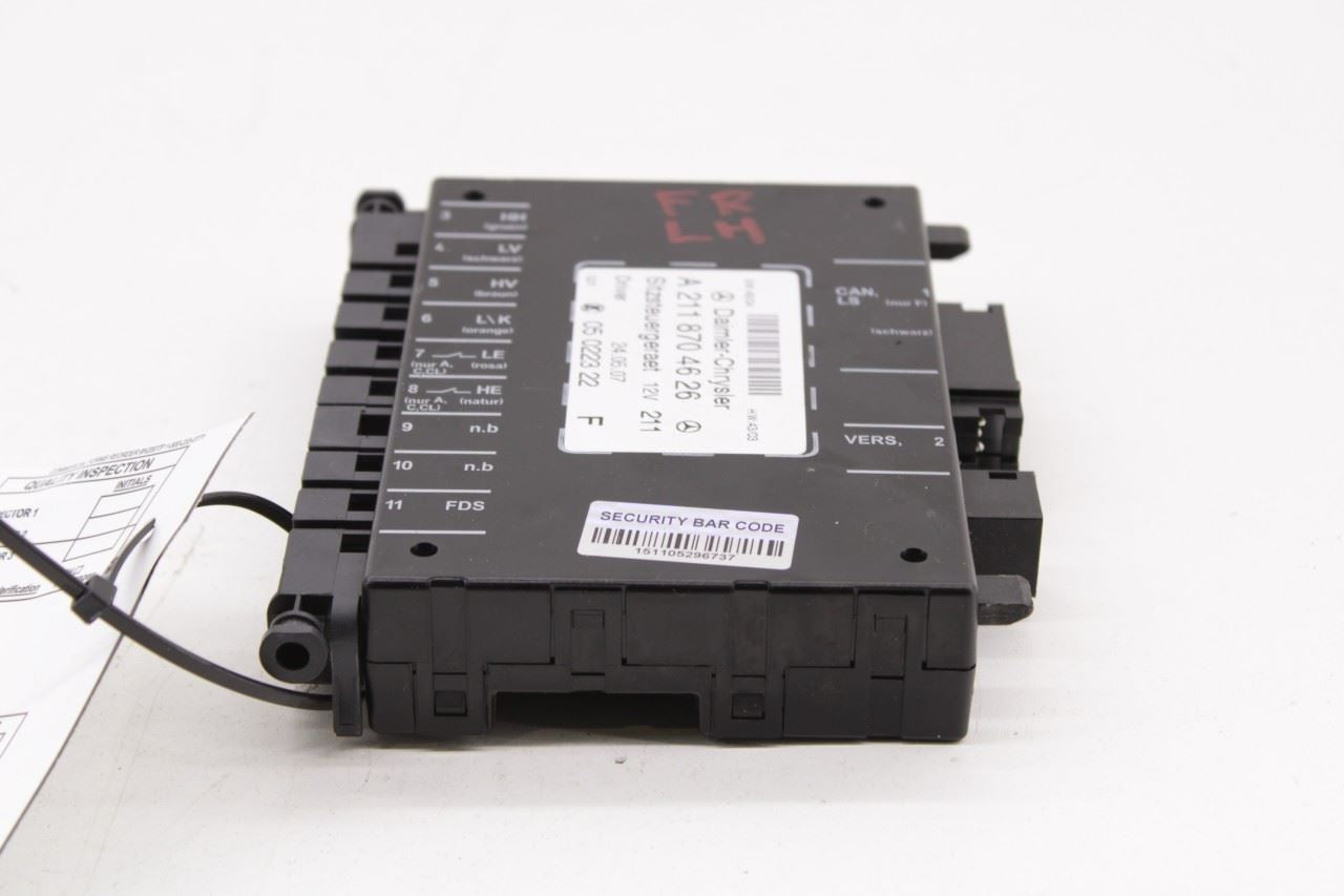 2006-2009 Mercedes-Benz CLK 350 Front Left Power Seat Memory Control Module OEM - Alshned Auto Parts
