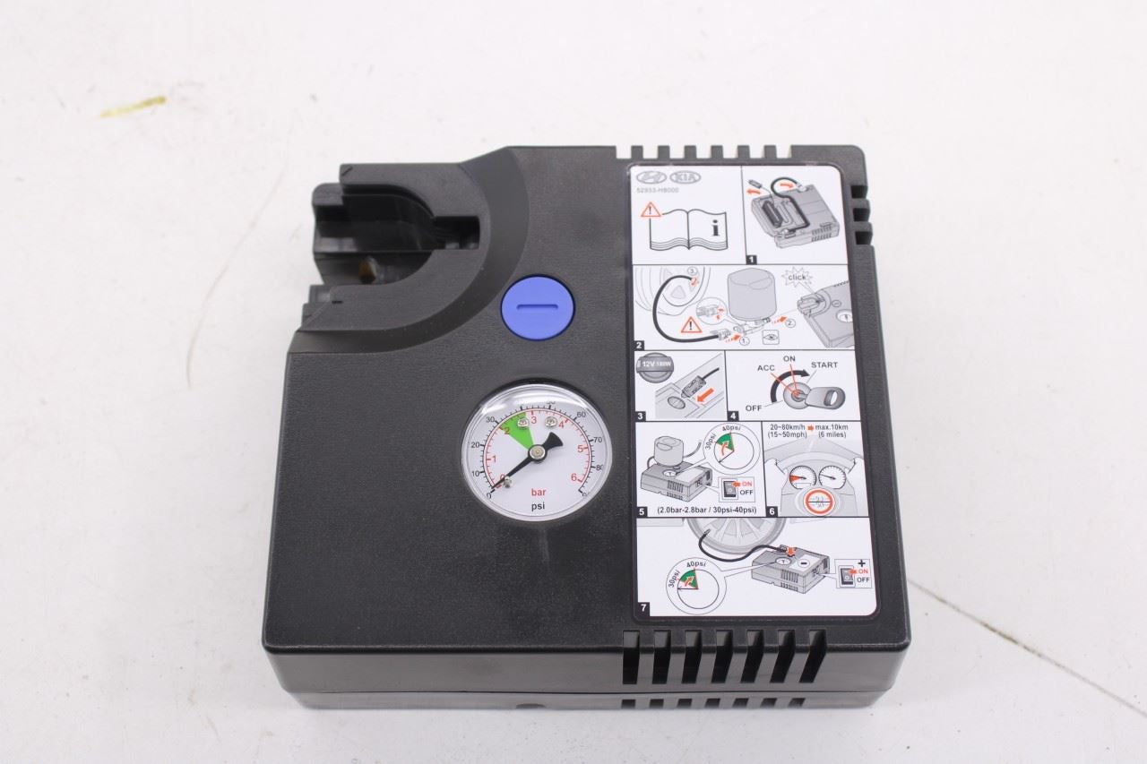 19-21 Hyundai Veloster 2.0L Tire Air Compressor w/ Tools Kit and Foam Container10