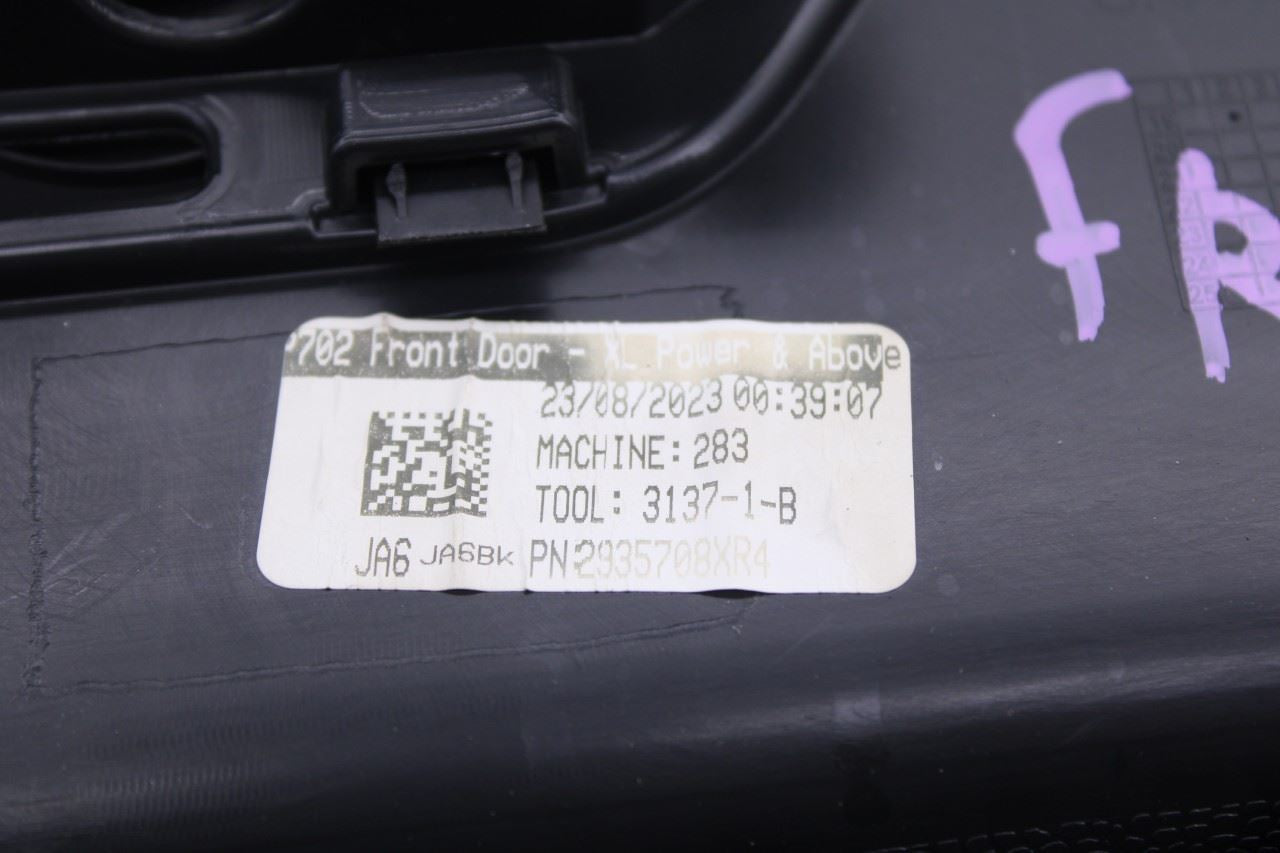 2021-23 Ford F150 XLT Supercrew Front Right Side Door Trim Panel ML3B-1623942-PM21