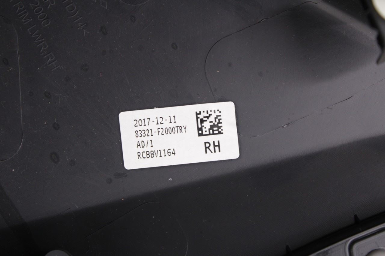 2016-18 Hyundai Elantra Value Edition Rear Right Door Trim Panel 83306-F2040-UTH - Alshned Auto Parts