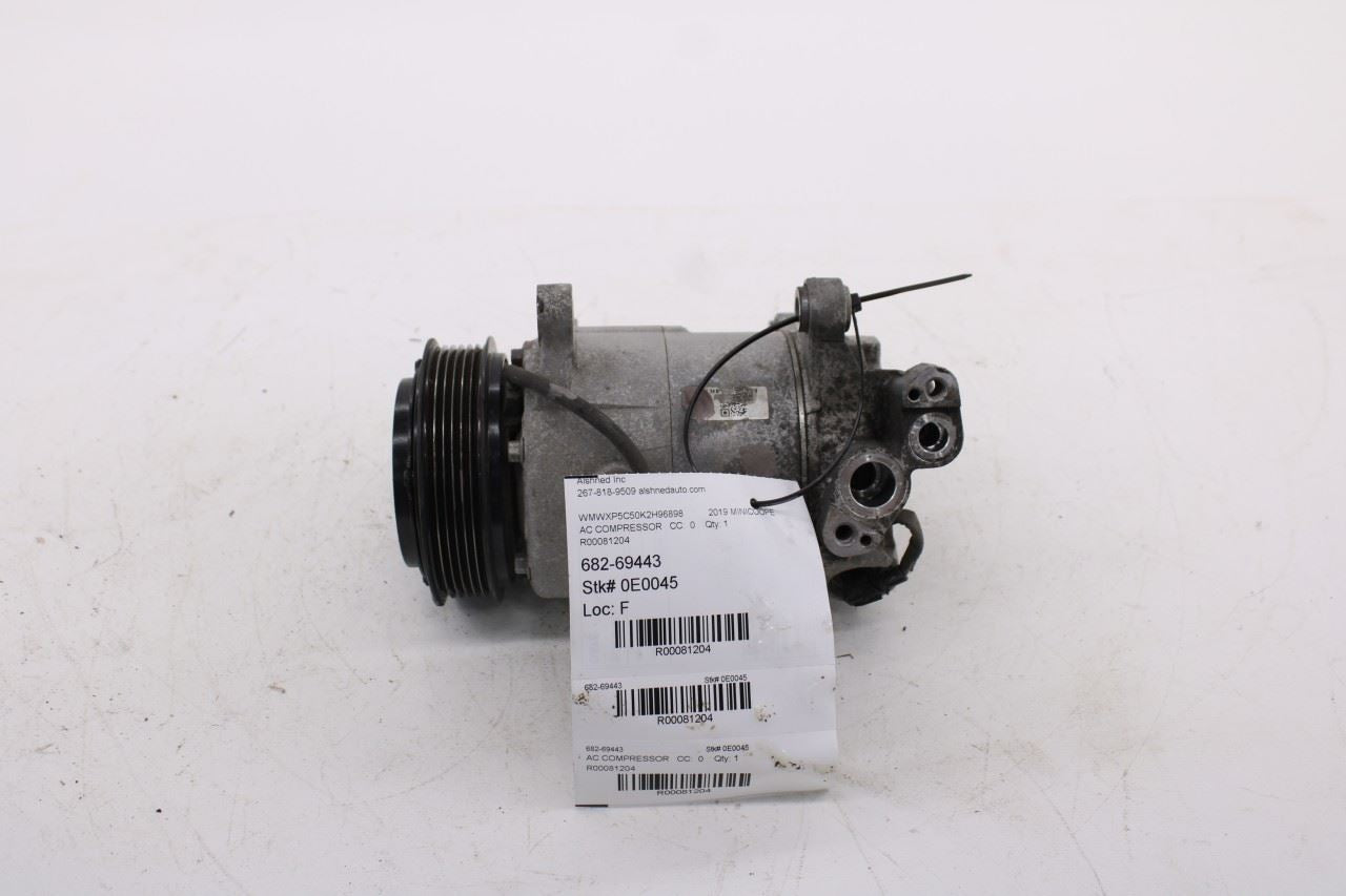 2013-20 Mini Hardtop Cooper 1.5L Air Conditioning AC Compressor Assembly 68268790