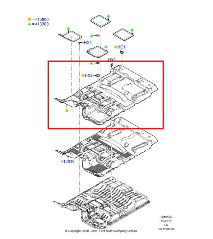 2012-16 Ford F250 Lariat Crew Cab Front Rear 2nd Row Floor Interior Carpet Liner - Alshned Auto Parts