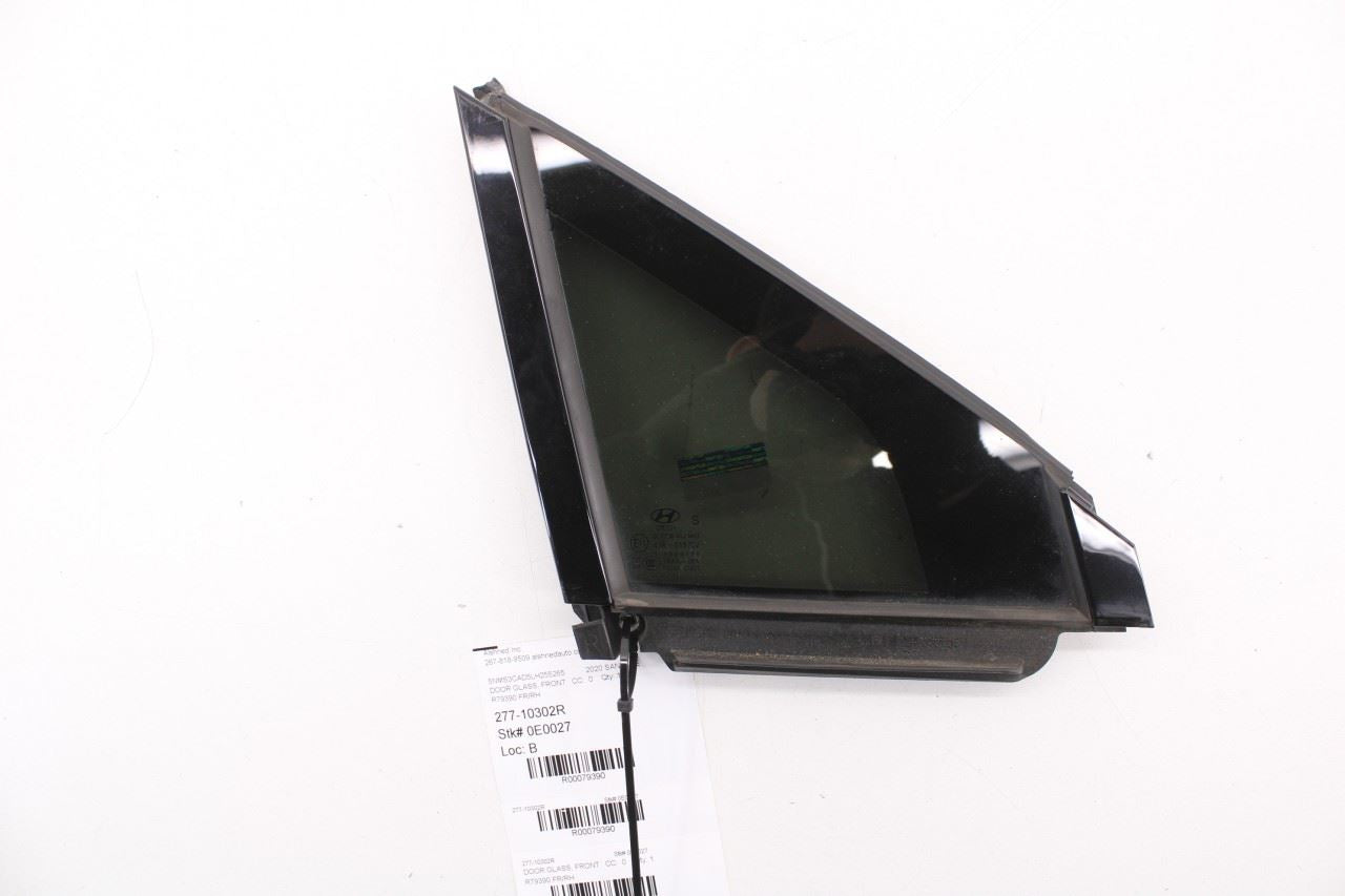19-23 Hyundai Santa Fe SEL Front Right Side Door Quarter Vent Window Fixed Glass - Alshned Auto Parts