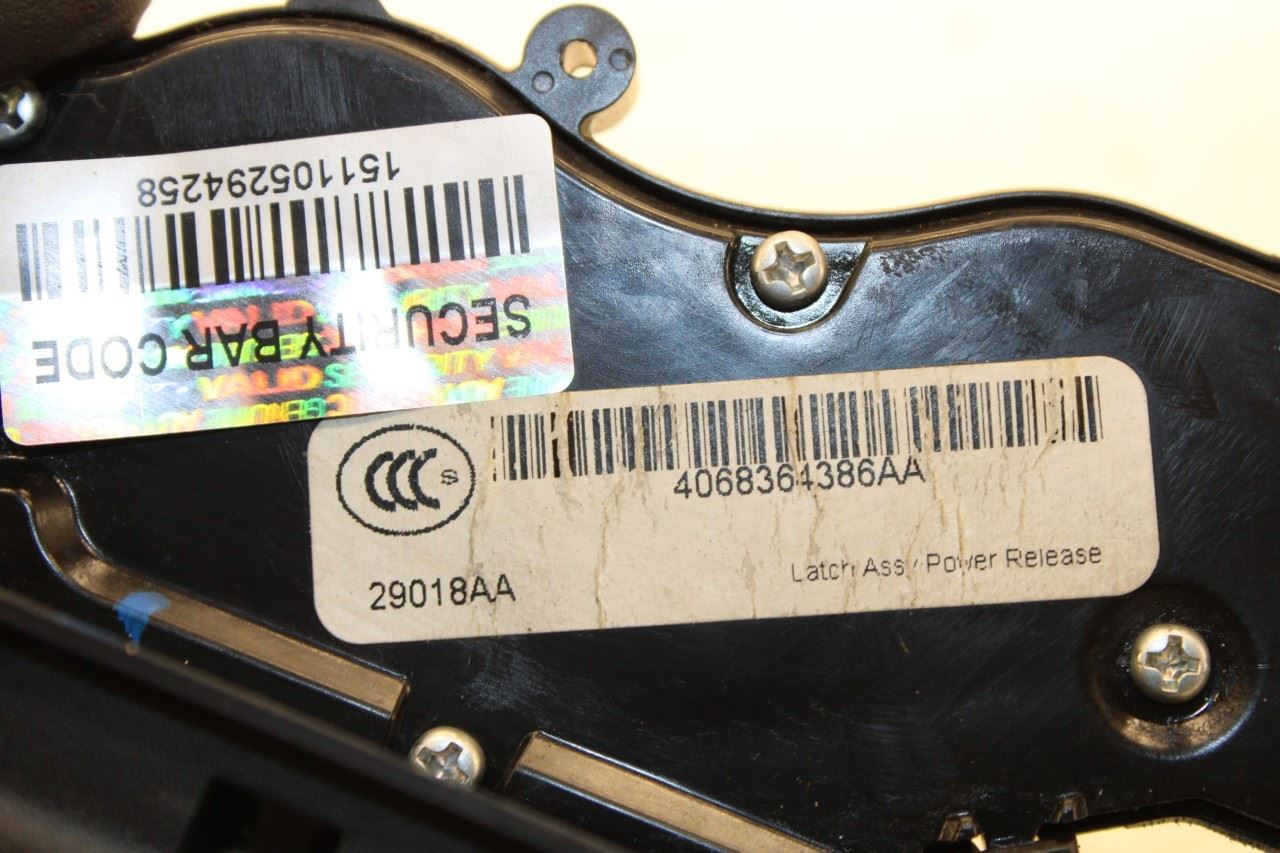 2019-22 Jeep Cherokee Latitude Rear Liftgate Latch Lock Actuator 68364386AA OEM - Alshned Auto Parts