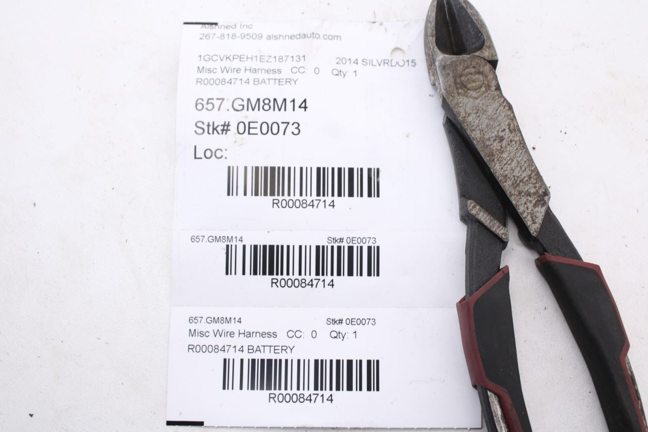 2014-18 Chevrolet Silverado 1500 Work Truck 2WT Alternator Battery Wire Harness10