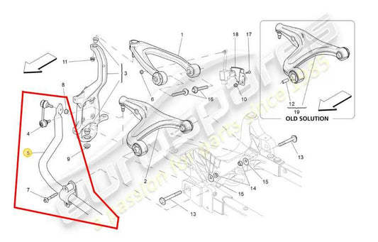 14-21 Maserati Ghibli S Q4 3.0L AWD Front Stabilizer Sway Anti-Roll Bar w/ Link - Alshned Auto Parts