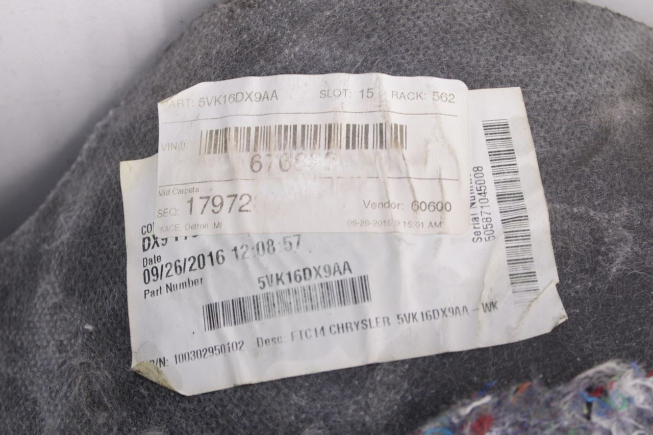 16-21 Jeep Grand Cherokee Overland Front RH Side Interior Floor Carpet Liner Mat - Alshned Auto Parts