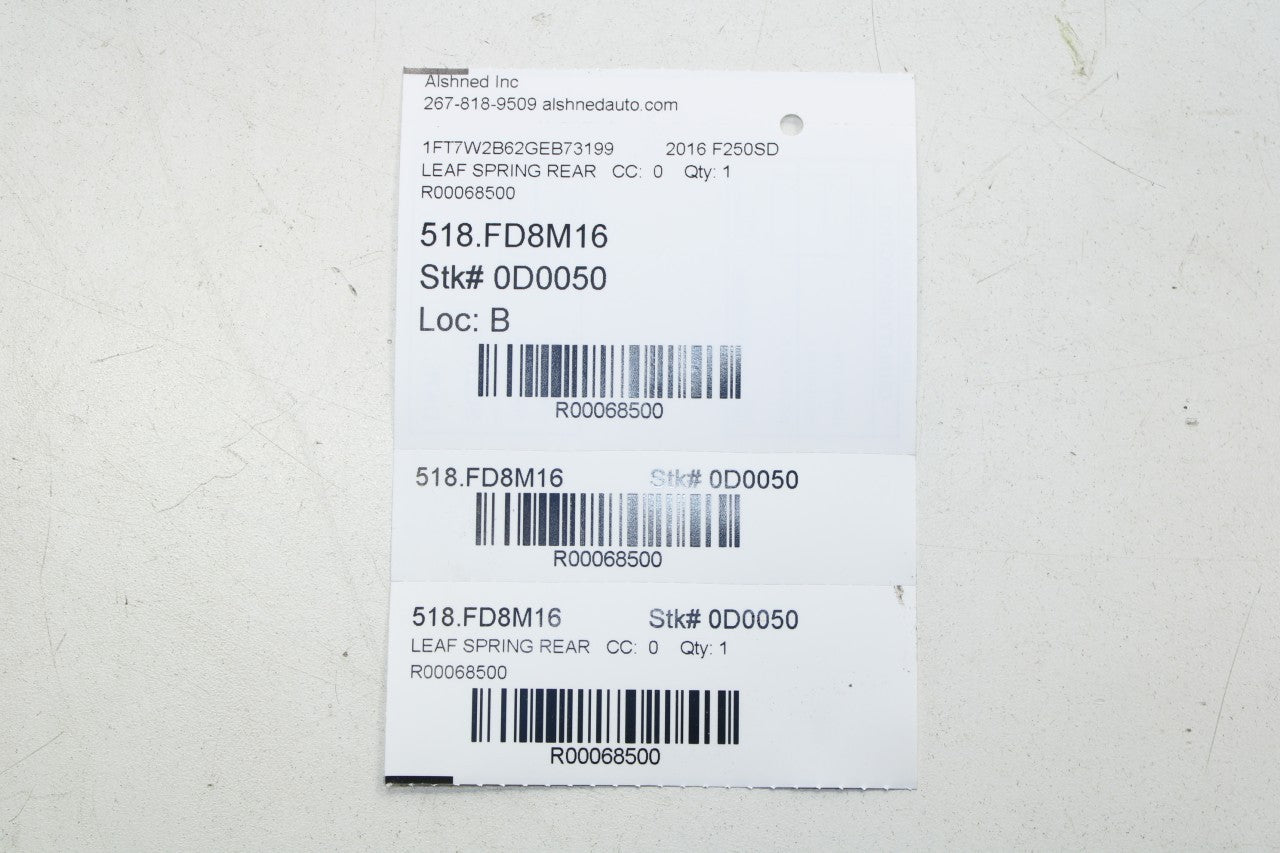 2008-2016 Ford F250 Crew Cab Rear Leaf Spring Mount Bolt Set of 4 W714005-S439 - Alshned Auto Parts