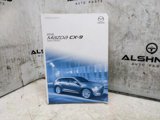 2018 Mazda CX-9 Owners Manual Set with Case 8GC3-EA-17G OEM - Alshned Auto Parts