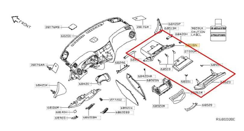 2014-2020 Infiniti QX60 Glove Box Storage Compartment 68510-3JA0A OEM - Alshned Auto Parts