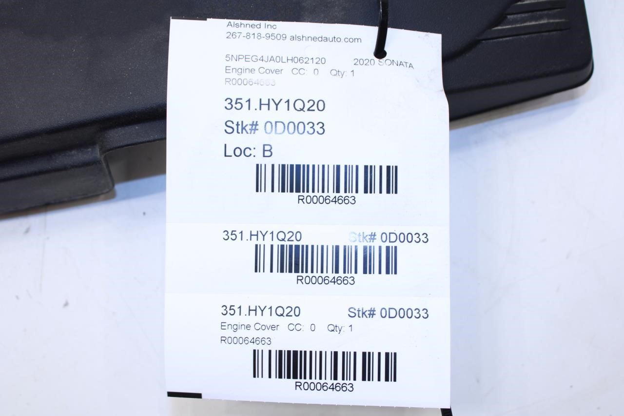 2020-2023 Hyundai Sonata SE 2.5L Engine Appearance Motor Cover 29240-2S000 OEM - Alshned Auto Parts