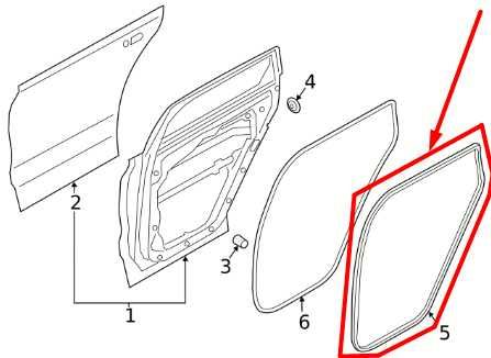 2019-23 Hyundai Santa Fe Limited Rear Left Door Weatherstrip On Body 83110-S2000 - Alshned Auto Parts