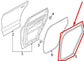 2019-23 Hyundai Santa Fe Limited Rear Left Door Weatherstrip On Body 83110-S2000 - Alshned Auto Parts