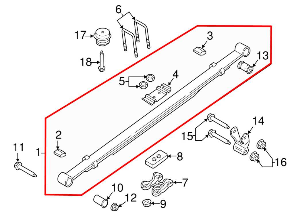 2015-2020 Ford F150 Rear RH or LH Side Suspension Leaf Spring FL34-5560-AH OEM - Alshned Auto Parts