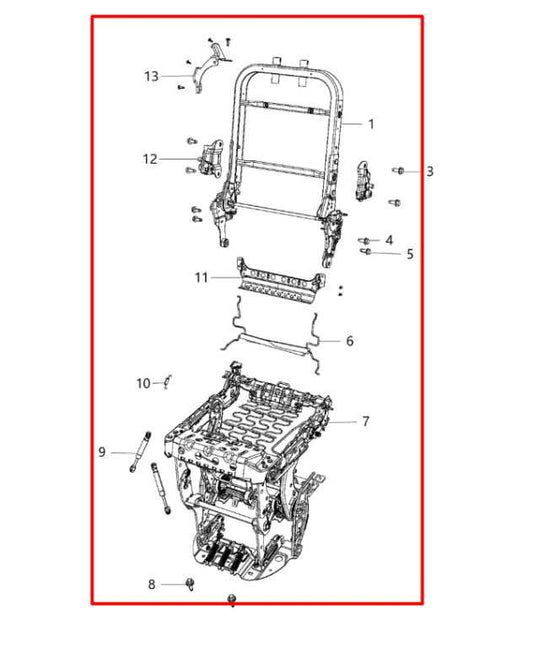 17-20 Chrysler Pacifica Limited 3.6L Rear Driver Left Side 2nd Row Seat Complete - Alshned Auto Parts