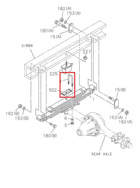 12-20 Isuzu NPR HD RWD Rear Right Left Side Leaf Spring U-Bolt Mounting Set of 4 - Alshned Auto Parts