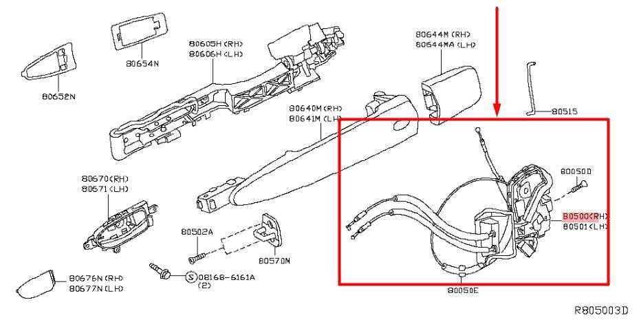 2016-2020 Infiniti QX60 Front Right Door Lock Latch Actuator 80500-3JA0B OEM - Alshned Auto Parts