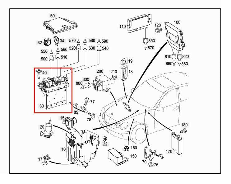 2003-2006 Mercedes-Benz E500 5.0L RWD Front SAM Module Fuse Relay Junction Block - Alshned Auto Parts