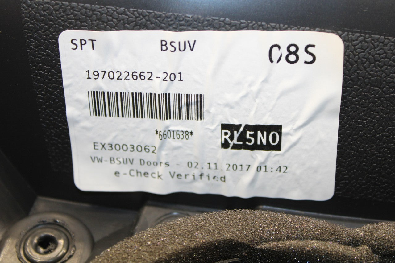 2018-2021 Volkswagen Atlas S Rear Left Driver Door Trim Panel 3CN867211BHTB OEM - Alshned Auto Parts