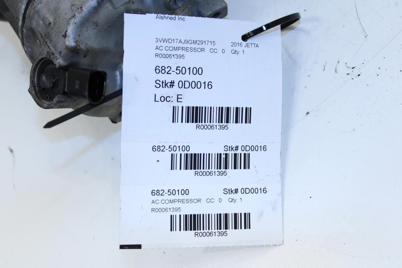 16-2018 Volkswagen Jetta Sport AC Air Conditioner Compressor 1K0-820-808-H - Alshned Auto Parts