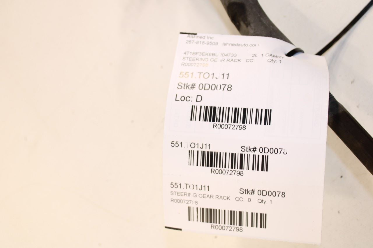 2007-2011 Toyota Camry LE FWD Power Steering Gear Rack and Pinion 44250-06330 - Alshned Auto Parts