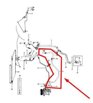 2014-2018 Ram 1500 5.7L A/C Refrigerant Suction Line Hose 68232465AB OEM - Alshned Auto Parts