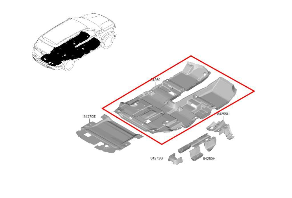 2021-23 Hyundai Santa Fe SEL Front and Rear 2nd Row Interior Floor Carpet Liner - Alshned Auto Parts