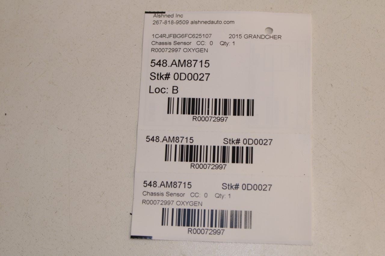 2011-2021 Jeep Grand Cherokee Limited 3.6L Oxygen Sensor Pair 5149180AA OEM - Alshned Auto Parts