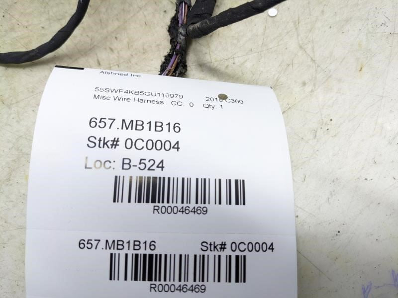 2015-2021 Mercedes-Benz C300 Rear Bumper Wire Harness 205-440-29-34 OEM - Alshned Auto Parts