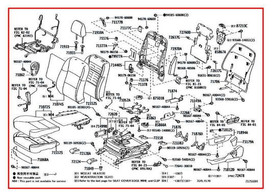 13-16 Lexus GS350 3.5L Front Driver Left Side Seat Complete Leather 72020-30531 - Alshned Auto Parts