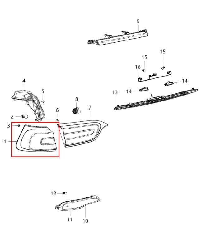 2014-18 Jeep Cherokee 75th Anniversary Rear Left Side Tail Light Lamp 68102907AF - Alshned Auto Parts