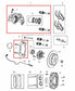11-20 Jeep Grand Cherokee Limited 4WD Rear RH and LH Side Brake Disc Caliper Set1