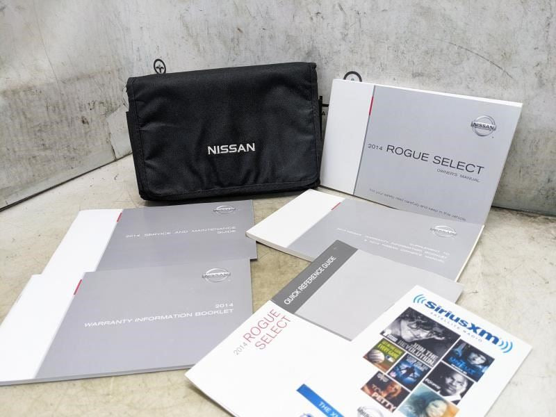 2014 Nissan Rogue Select Owners Manual Set with Case OM14E00S35U0 OEM - Alshned Auto Parts