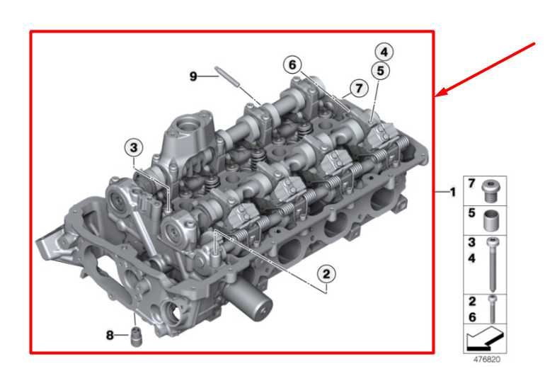 2013-2015 BMW 750i xDrive 4.4L Twin Turbo Right Side Engine Cylinder Head Assy1
