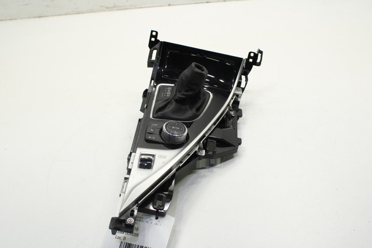 17-20 Infiniti Q60 Console Trim Panel Shifter Indicator w/ Switches 96941-5CB9B - Alshned Auto Parts