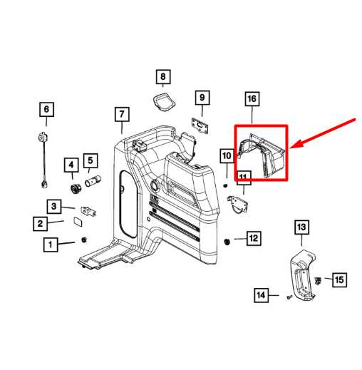 2018-23 Jeep Wrangler Rear Left Quarter Cargo Inner Trim Cover Panel 6BM35TX7AB - Alshned Auto Parts