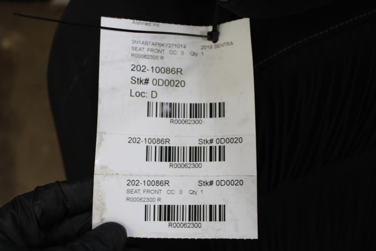 2018-2019 Nissan Sentra SV Front Right Side Seat Complete 87601-9AE1D OEM *ReaD* - Alshned Auto Parts