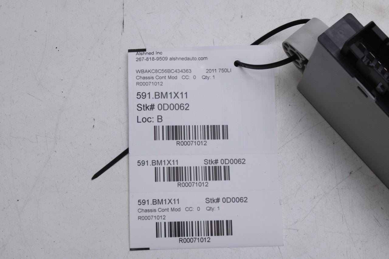 2010-2015 BMW 750LI xDrive Cas Anti Theft Locking Control Module 61356809372 OEM - Alshned Auto Parts