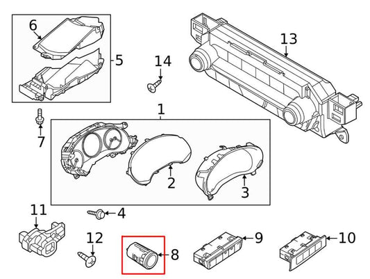 21-25 Mazda CX30 S AWD Engine Start Stop Ignition Switch Button BDGF-66-3S0A OEM - Alshned Auto Parts