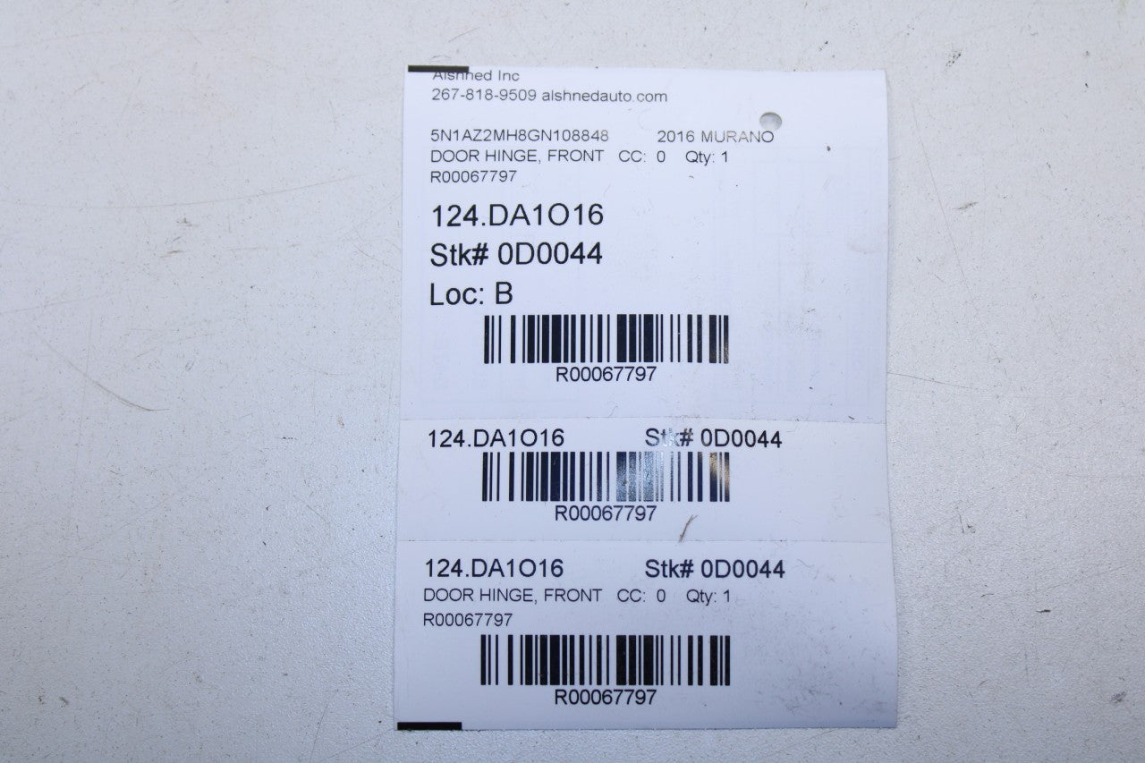 2015-2024 Nissan Murano Platinum Front Left Side Door Hinge Upper and Lower Pair - Alshned Auto Parts